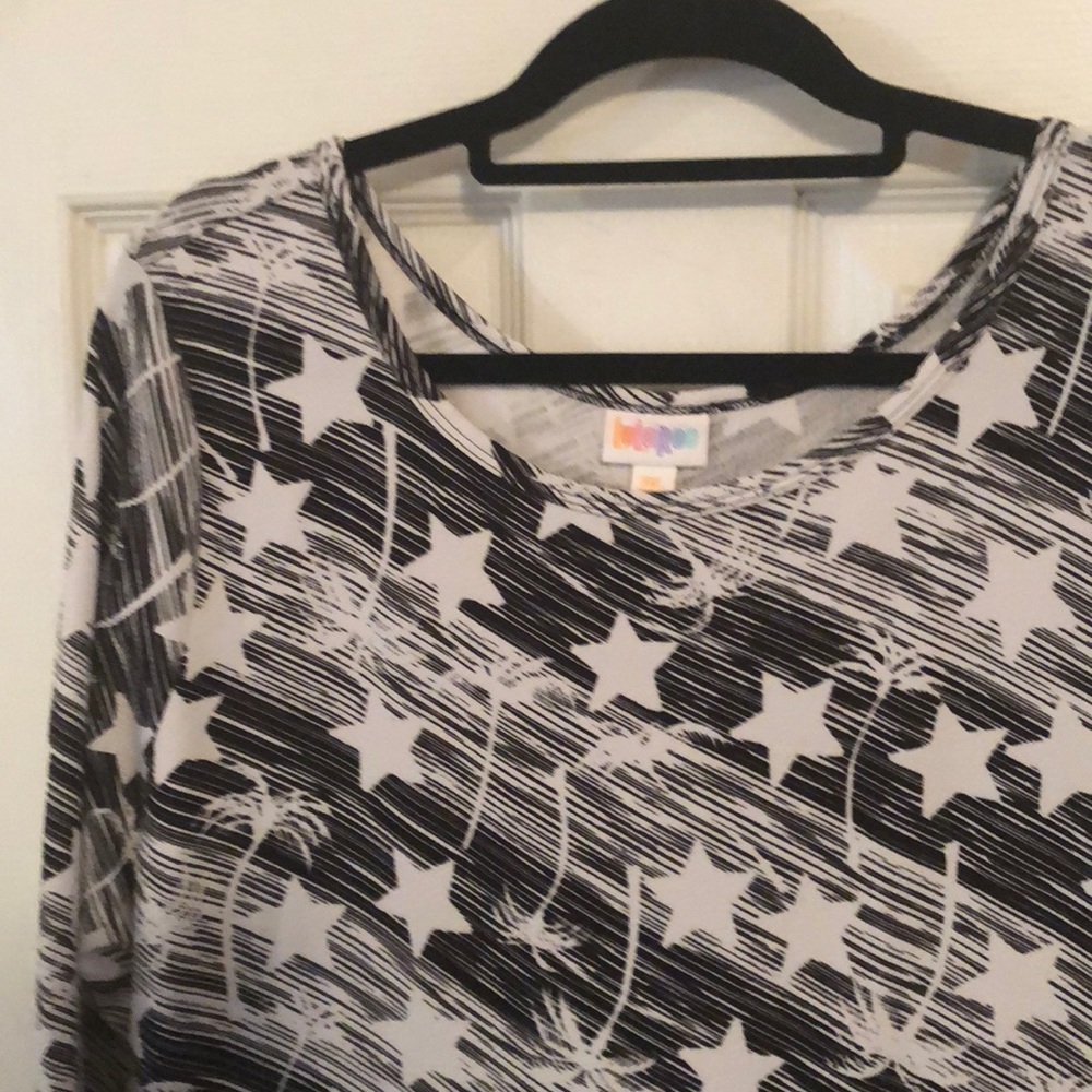 NWT black/white stars Georgia LuLaRoe Dress